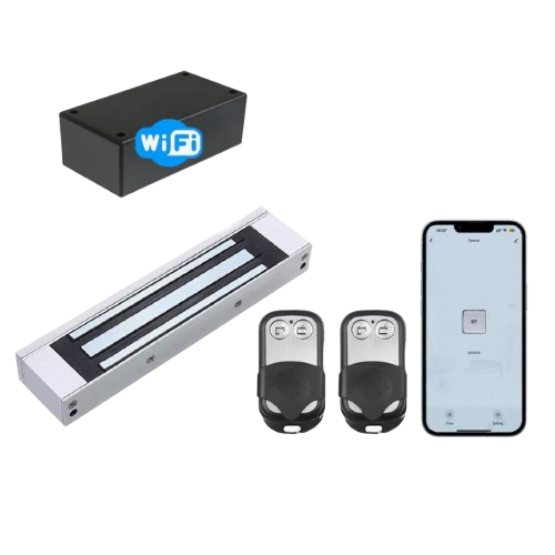 Электромагнитный замок на дверь с WiFi и радиопультом 180кг